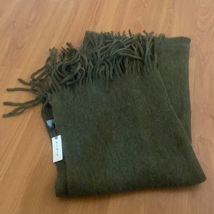 Olive Green Anthropologie Blanket Scarf